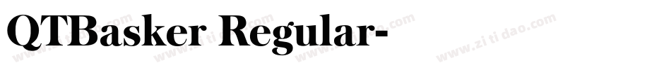 QTBasker Regular字体转换